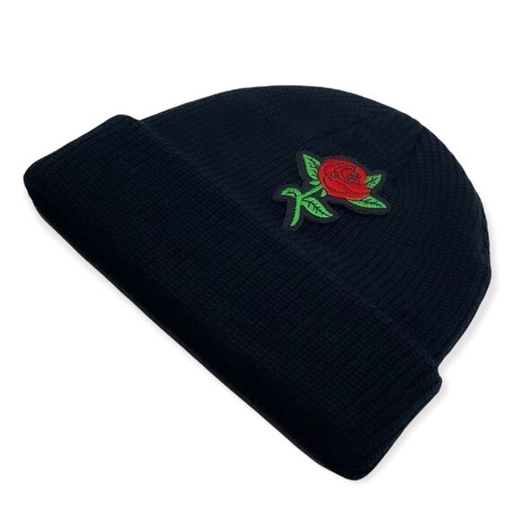 NWT Wool + Pepper Co. Rose Unisex Beanie Hat - Picture 1 of 3